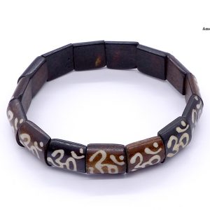 BRD374 Bracelet Os de Buffle Om – Image 1