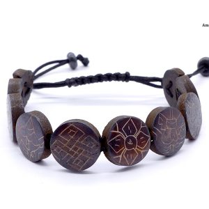 BRD376 Bracelet Tibétain Signes Auspicieux Petit Poignet – Image 1
