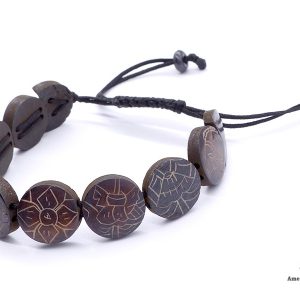 BRD376 Bracelet Tibétain Signes Auspicieux Petit Poignet – Image 6