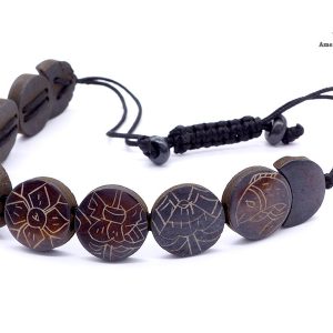 BRD376 Bracelet Tibétain Signes Auspicieux Petit Poignet – Image 7
