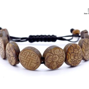 BRD377 Bracelet Tibétain Signes Auspicieux Petit Poignet – Image 6
