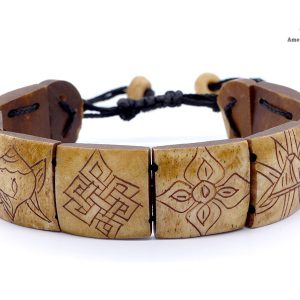 BRD203 Bracelet Tibétain Signes Auspicieux Astamangala – Image 1