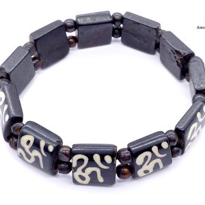 BRD379 Bracelet Os de Buffle Om – Image 2