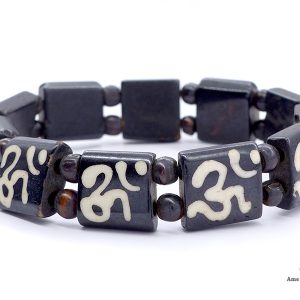 BRD379 Bracelet Os de Buffle Om – Image 3