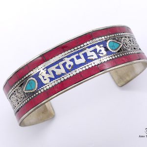 BRD223 Bracelet Tibétain Mantra Om Mani Padme Hum – Image 1