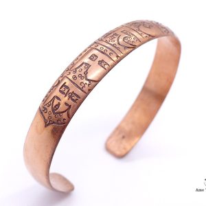 BRD243 Bracelet Tibétain Cuivre Mantra Om Mani Padme Hum – Image 4