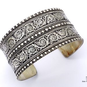 BRD345 Bracelet Tibétain Filigranes – Image 1