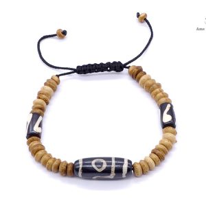 BrD214 Bracelet Tibétain Os de Buffle – Image 1