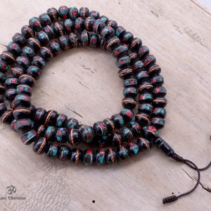 Mala95 Mala de Prières Os de Buffle Tibet – Image 1